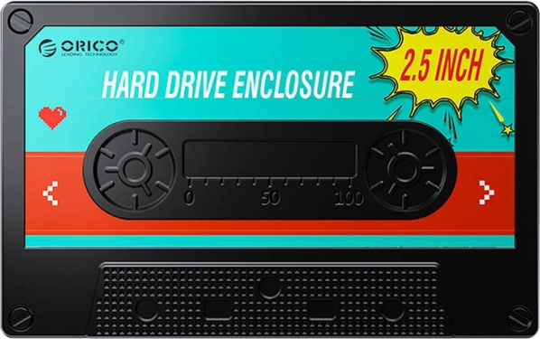 Orico etui na dysk 2,5" HDD/SSD, USB 3.0 5 Gb/s, USB-A do Micro‑B, czarne