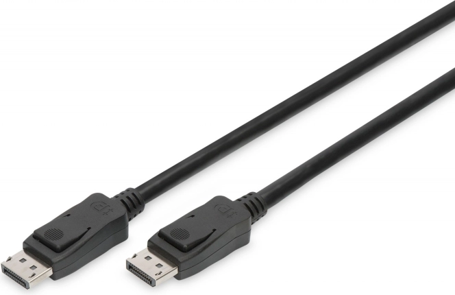 Kabel DisplayPort 8K z blokadą, 2 m, czarny