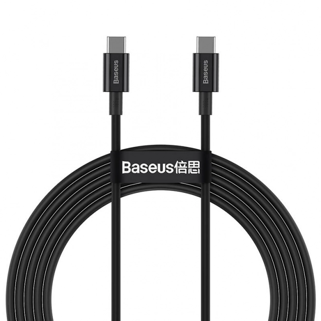 Kabel Baseus Superior Series USB-C na USB-C, 100W, 2m (czarny)