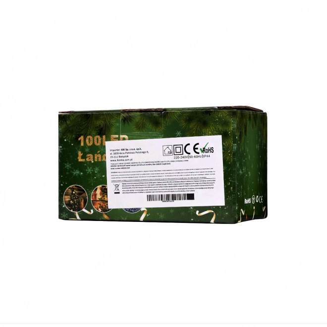 LED łańcuch świetlny 10m 100LED ciepła biała