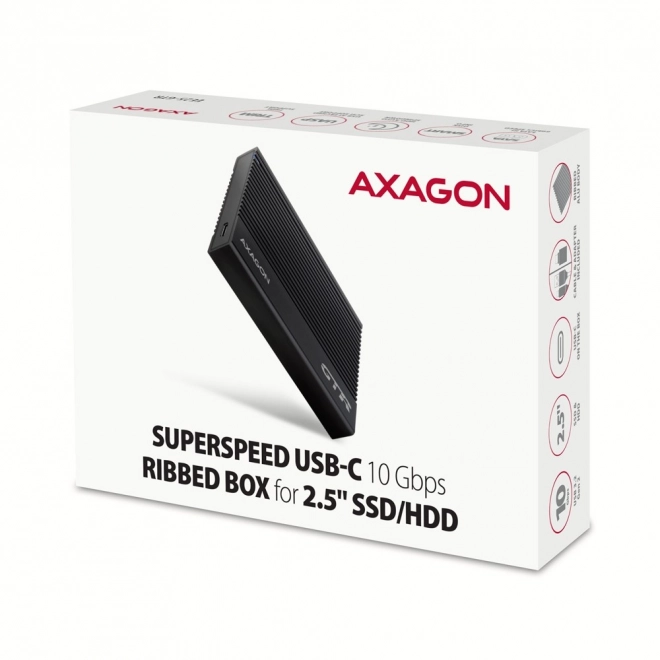Aluminiowa obudowa na zewnętrzne dyski USB3.2 Gen 2 - SATA 6G 2.5" SSD/HDD