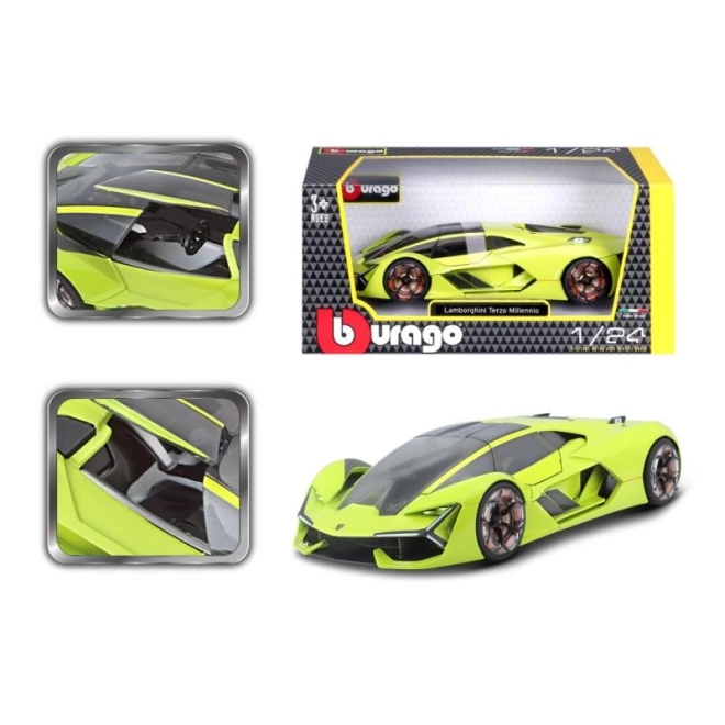 Bburago 1:24 Lamborghini Terzo Millenio Zielony