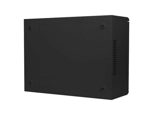Ścienna szafa rackowa 19 cali 4U+3U 540x200 niskoprofilowa czarna