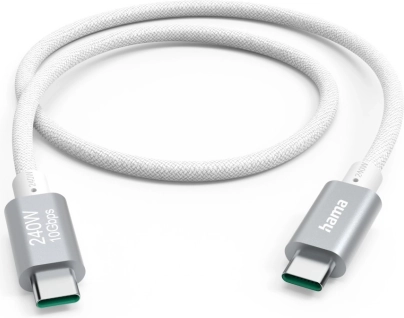 Hama kabel ładujący i danych USB‑C do USB‑C 240 W