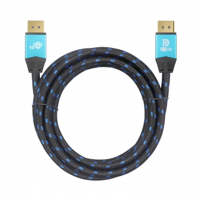 Kabel DisplayPort 8K UHD z niebieskimi złączami 2 m