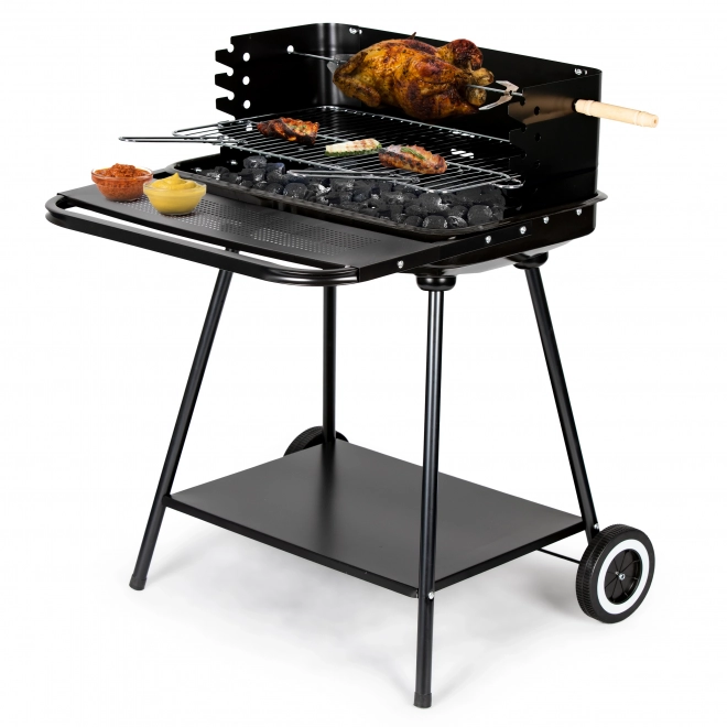 Przenośny grill ogrodowy z półką 2 ruszty SL5434P