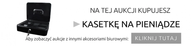 Duża czarna kaseta na pieniądze