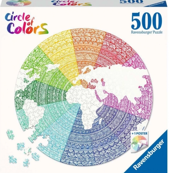 Ravensburger puzzle Krąg kolorów Mandala 500 elementów