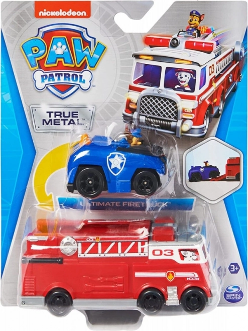 Zestaw pojazdów Psi Patrol – Wóz strażacki i Chase