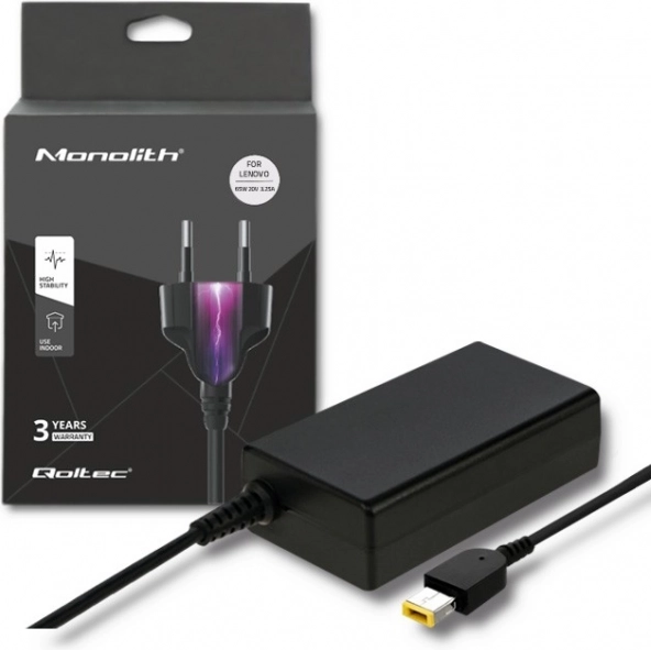 Zasilacz sieciowy do Lenovo 65 W, 20 V, 3,25 A z wtykiem Square tip