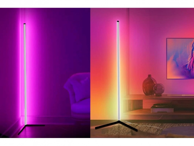 Narożna lampa RGB LED z pilotem i aplikacją