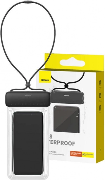 Wodoodporne etui na telefon Baseus AquaGlide czarne