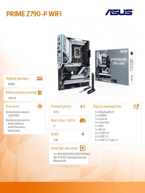 Płyta główna Asus PRIME Z790-P WiFi