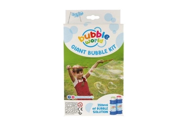 Zestaw do robienia profesjonalnych baniek - płyn 350 ml w pudełku 15x27x6cm
