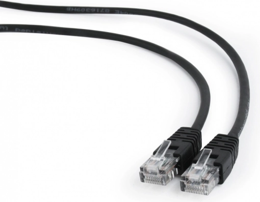 Patch kabel Cat 5e 0,5 m czarny