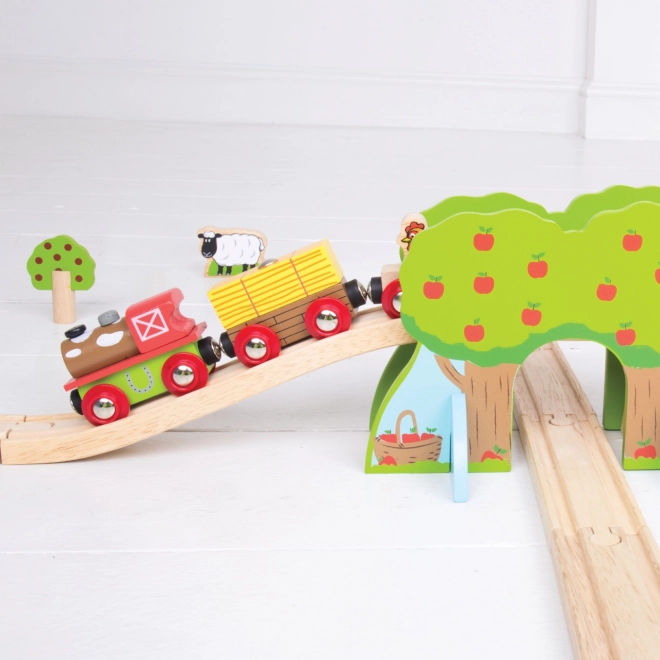 Bigjigs Rail Drewniana kolejka farma