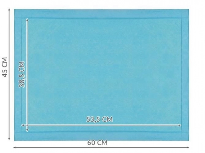 Chłonna higieniczna podkładka dla zwierząt 60 x 45 cm - 50 sztuk