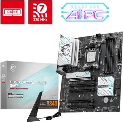 Gamingowa płyta główna B840 Gaming Plus WiFi, AM5, DDR5, ATX