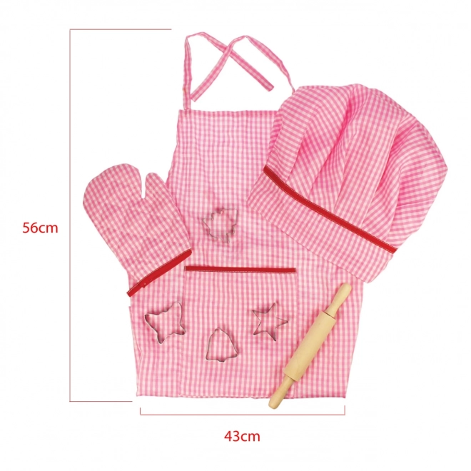 Bigjigs Toys Różowy zestaw szefowej kuchni