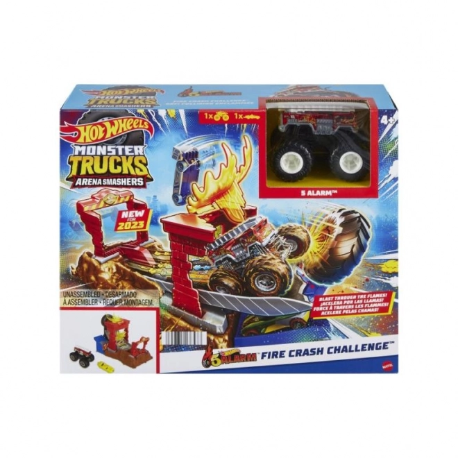 Hot Wheels Monster trucks arena - wyścigowe wyzwanie zestaw do gry HNB87 – HW Tiger Shark