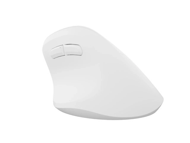 Pionowa bezprzewodowa mysz Crake 2 BT 5.2 + 2.4GHz biała