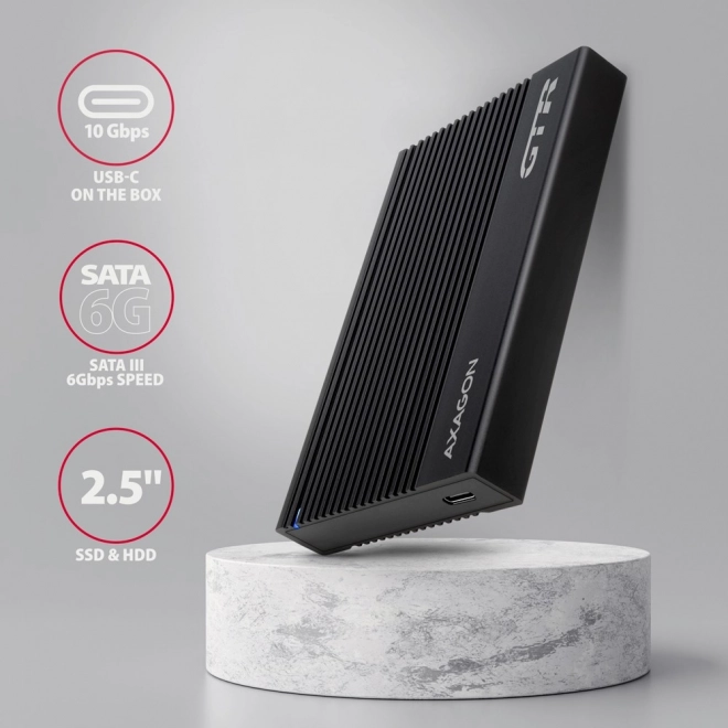 Aluminiowa obudowa na zewnętrzne dyski USB3.2 Gen 2 - SATA 6G 2.5" SSD/HDD