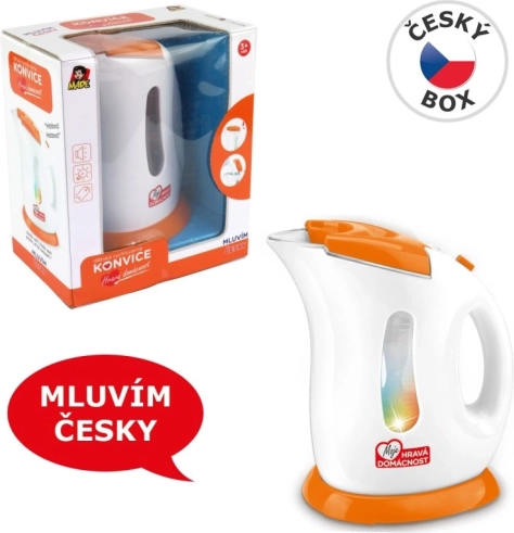 Czajnik elektryczny na baterie 21 cm – mówi po czesku