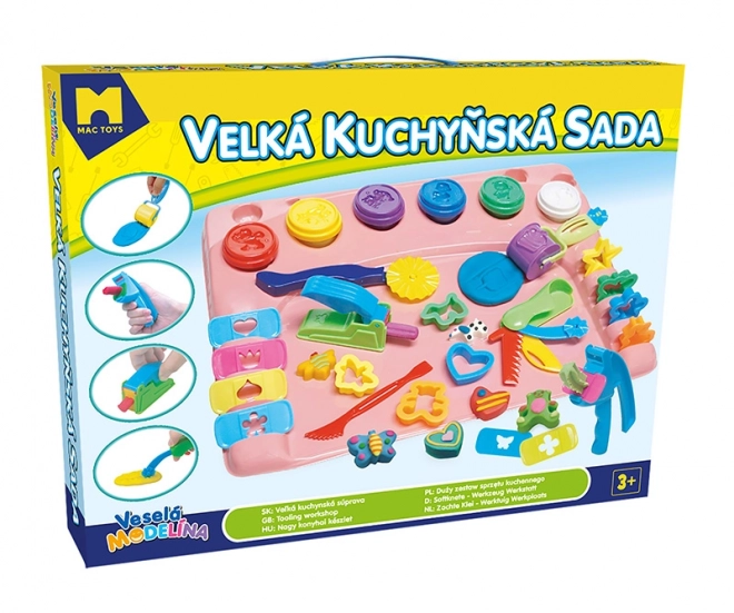 Wesoła modelina: Duży zestaw kuchenny