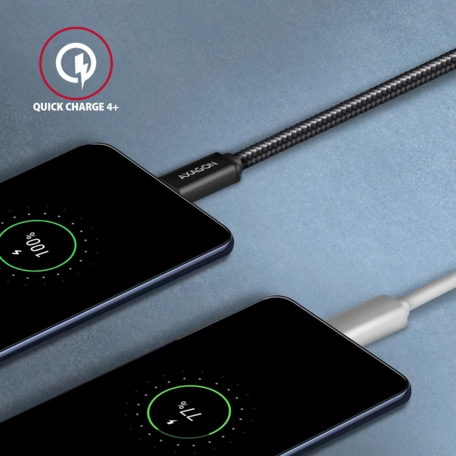 Kabel USB-C na USB-C 3m, Power Delivery 60W, elastyczny pleciony