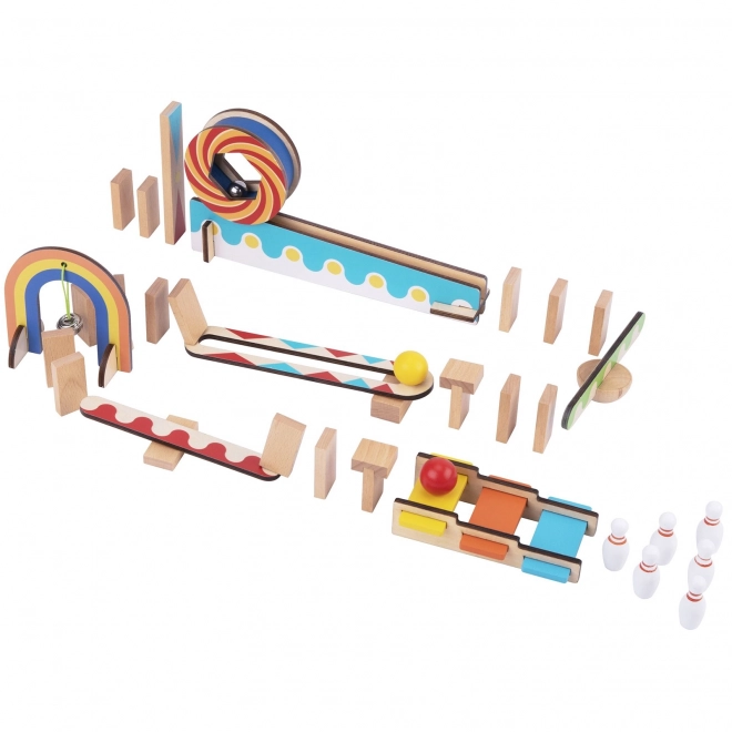 Drewniane klocki domino / domino puzzle Tooky Toy