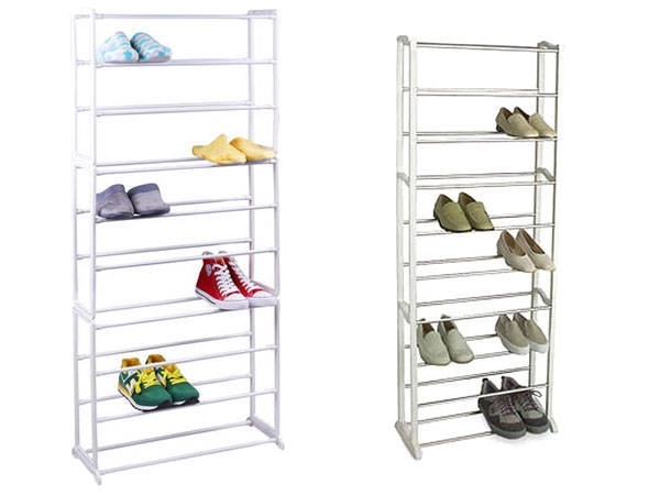 Metalowy stojak na buty na 30 par
