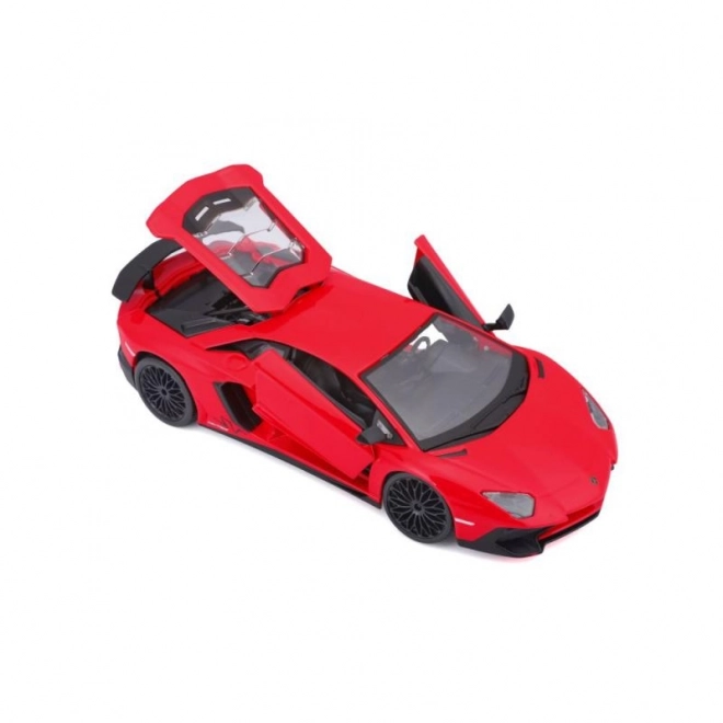 Metalowy model Bburago Lamborghini Aventador czerwony 1:24