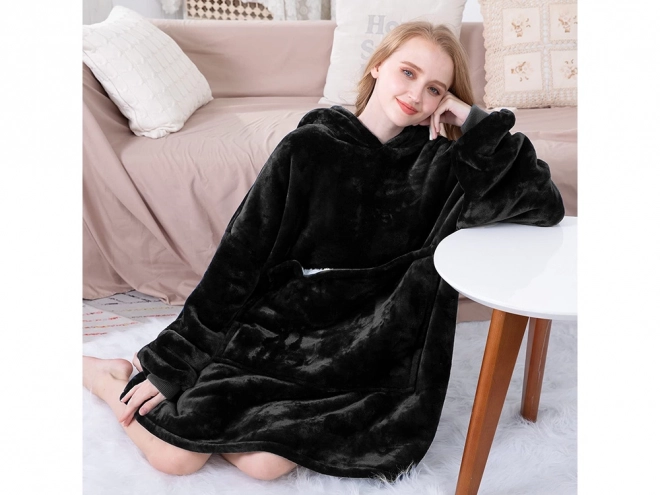 Ciepła bluza oversize koc z grubego polaru