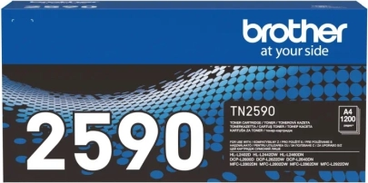 czarny toner brother tn-2590, wydajność 1200 stron