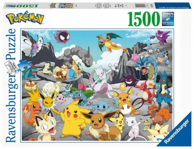 Puzzle 2D 1500 elementów Pokémon Classic