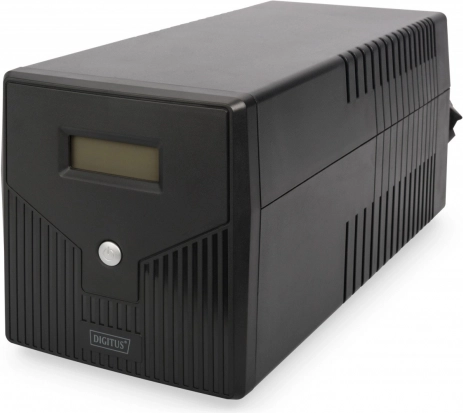 zasilacz awaryjny UPS line-interactive z LCD 1500 VA / 900 W, 4× SCHUKO, AVR, USB, RS232, RJ45