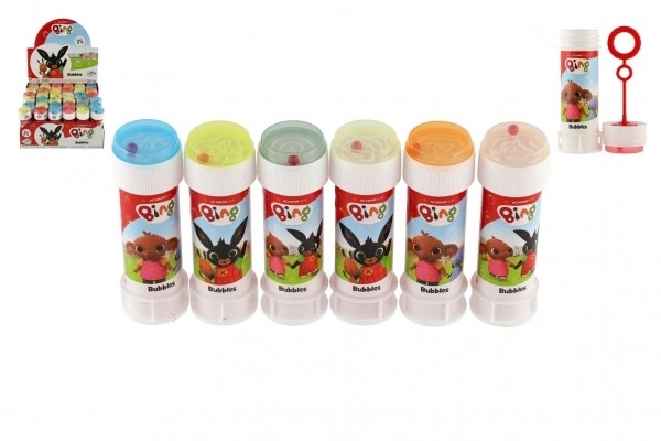 Bańki mydlane 60ml Króliczek Bing mix kolorów w plastikowej buteleczce 4x11cm