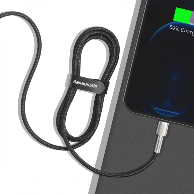 USB kabel do Lightning Baseus Cafule, 2,4A, 1m (czarny)