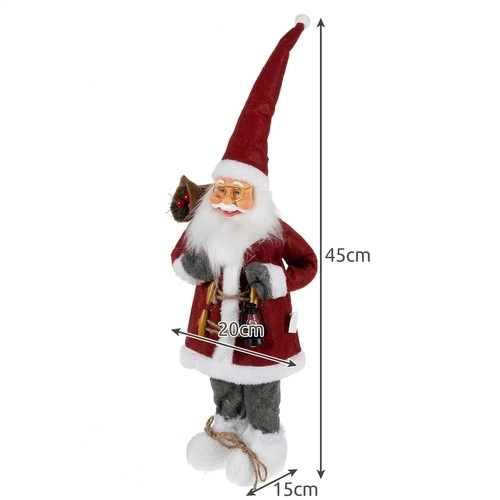 Świąteczna figurka Święty Mikołaj 45 cm Ruhhy 22352