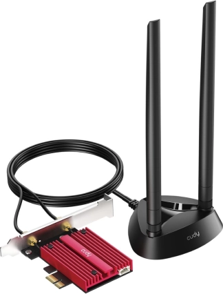Karta sieciowa PCIe Wi‑Fi 7 BE9300 z Bluetooth 5.4