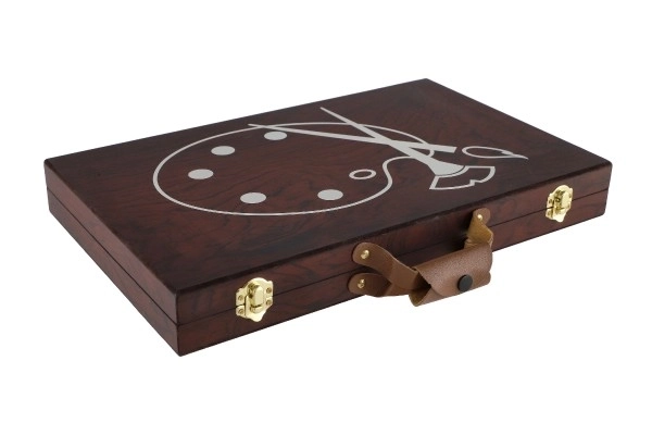 Zestaw do malowania Art box w drewnianej walizce - 79 sztuk