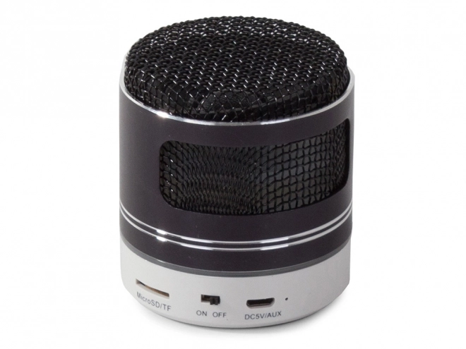 Mini bezprzewodowy głośnik Bluetooth z radiem FM, przenośnym odtwarzaczem MP3, USB i kartą microSD – Czarny