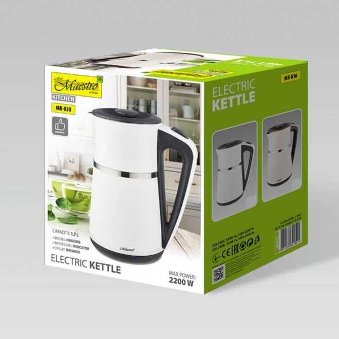 Elektryczny czajnik 1,7 l 2200 W biała
