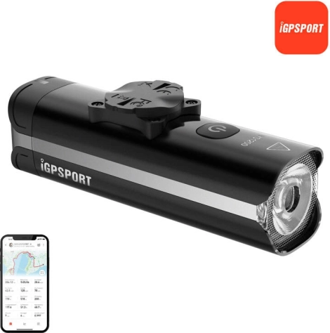 przednie światło rowerowe iGPSPORT VS1200 z uchwytem M80 smart