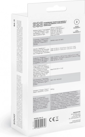 Szybkie ładowanie z PD i QC do 20 W