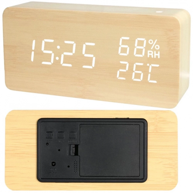 Nowoczesny elektroniczny budzik z USB