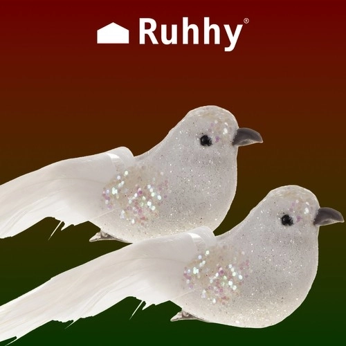 Świąteczne ozdoby na choinkę - ptaki 2 szt. Ruhhy 22338