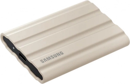 Zewnętrzny dysk SSD Samsung T7 Shield 1TB USB 3.2, beżowy