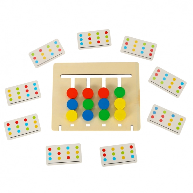 Montessori drewniana edukacyjna zabawka - przypisywanie kolorów owoców