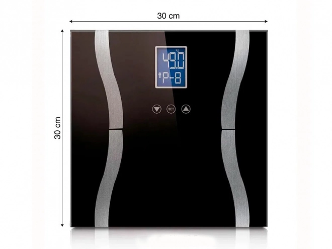 Analityczna 180kg szklana waga łazienkowa z ekranem LCD